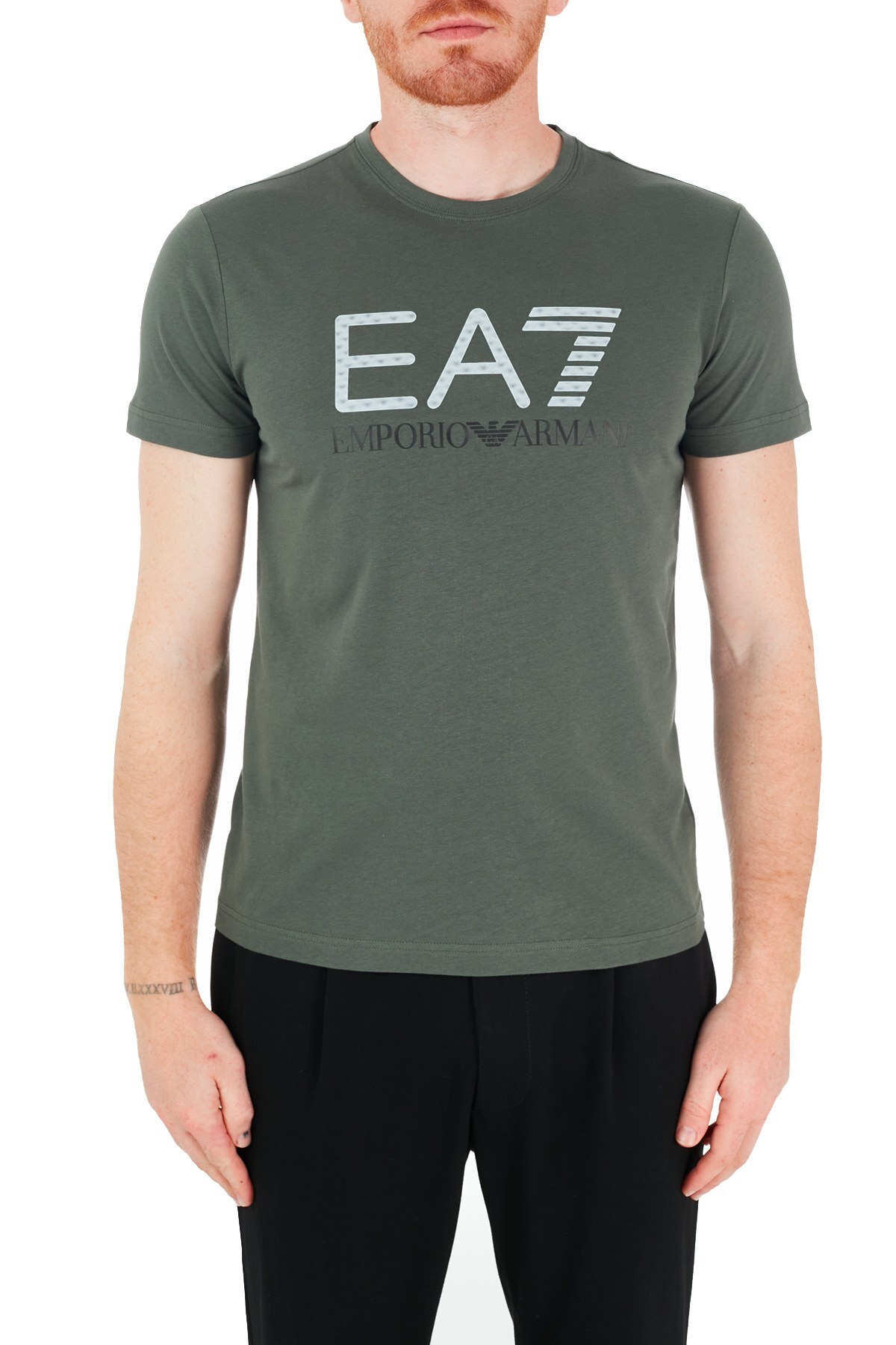 EA7 Erkek T Shirt 3KPT12 PJ7CZ 1862 HAKİ
