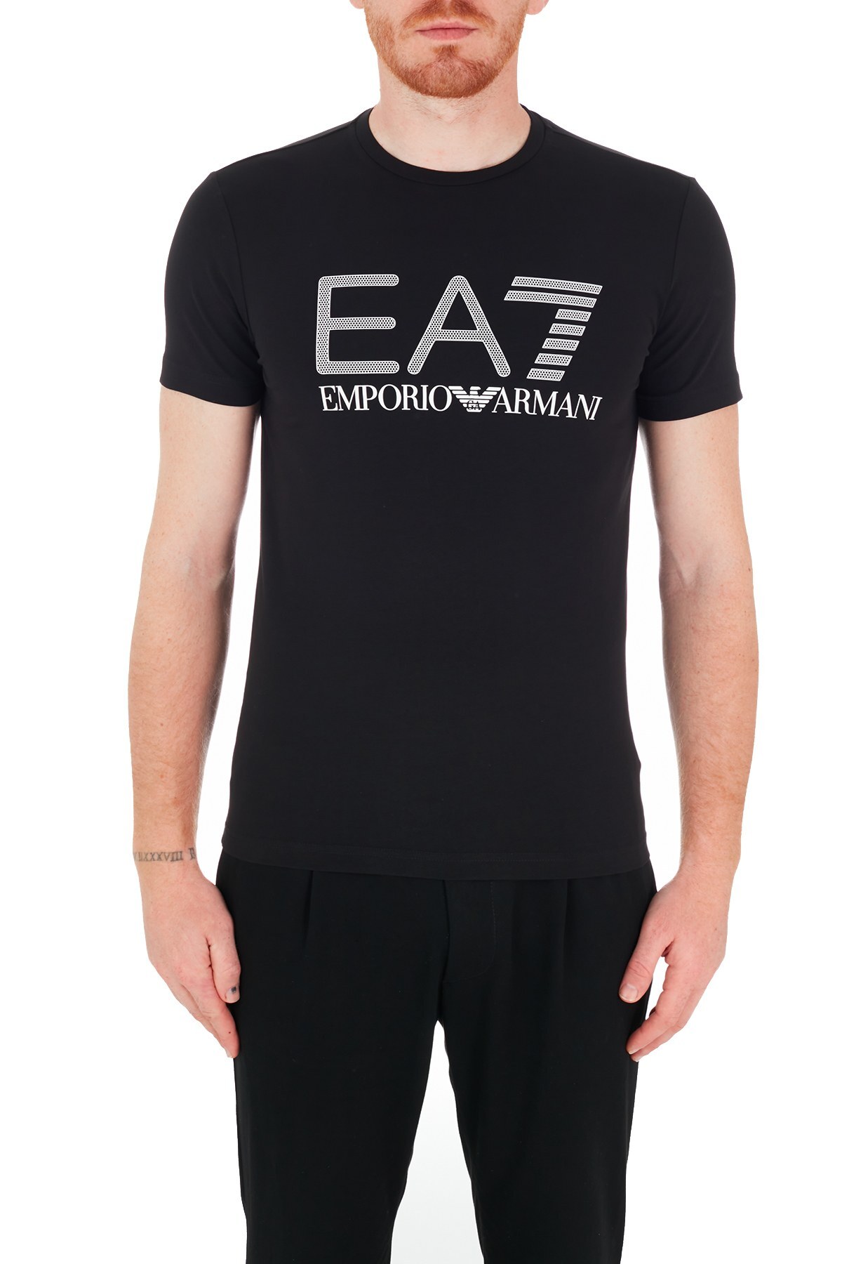 EA7 Erkek T Shirt 3KPT62 PJ03Z 1200 SİYAH