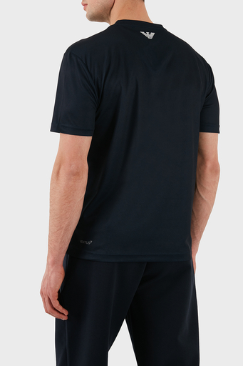 EA7 Logo Baskılı Regular Fit Bisiklet Yaka Erkek T Shirt 7M000044 AF13754 UB102 LACİVERT