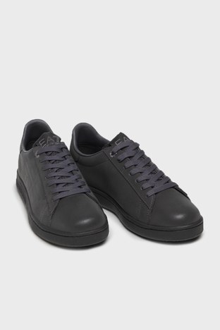 Ea7 - EA7 Logolu Bağcıklı Sneaker Erkek Ayakkabı S X8X001 XK218 Q225 ANTRASİT (1)