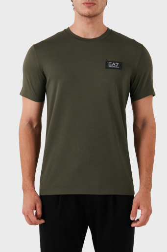 EA7 Logolu Bisiklet Yaka Slim Fit Erkek T Shirt 3DPT72 PJUJZ 1846 YEŞİL - 6