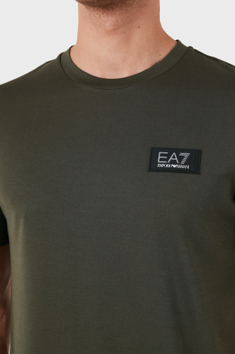 EA7 Logolu Bisiklet Yaka Slim Fit Erkek T Shirt 3DPT72 PJUJZ 1846 YEŞİL - 10