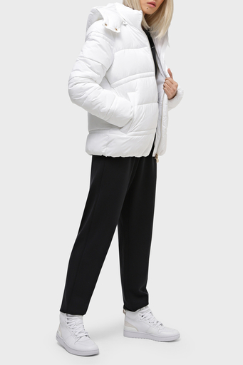 EA7 Logolu Çıkarılabilir Kapüşonlu Regular Fit Bayan Mont 6RTB09 TNDAZ 1100 BEYAZ - 3