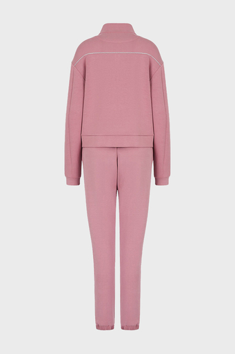 EA7 Logolu Fermuarlı Dik Yaka Regular Fit Bayan Eşofman Takımı 6LTV56 TJGEZ 1438 PEMBE - 6