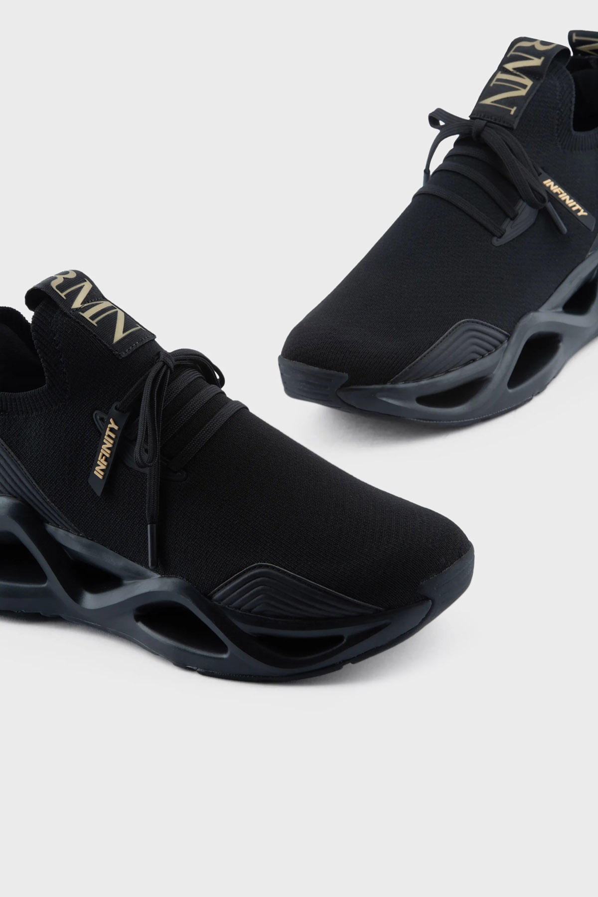 EA7 Logolu Kalın Tabanlı Sneaker Unisex Ayakkabı X8X124 XK302 M701 SİYAH