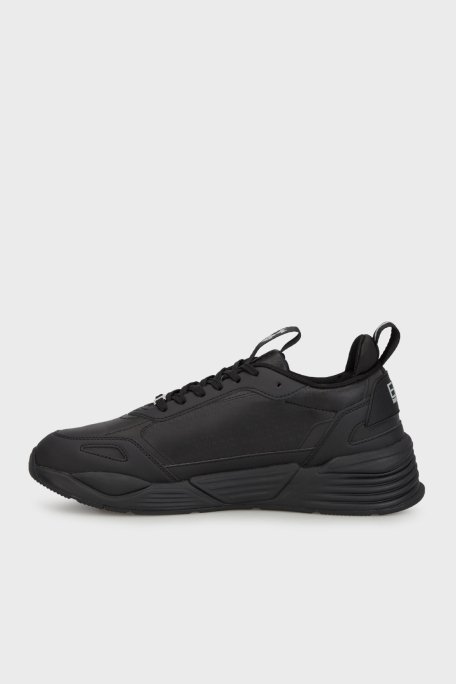 EA7 Logolu Kalın Tabanlı Sneaker Unisex Ayakkabı X8X221 XK437 M826 SİYAH-GÜMÜŞ - 2