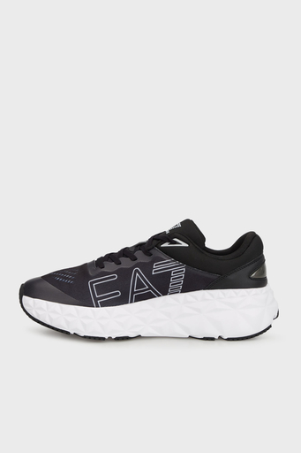 EA7 Logolu Kalın Tabanlı Sneaker Unisex Ayakkabı X8X239 XK432 R966 SİYAH-GRİ - 2