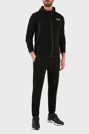 Ea7 - EA7 Logolu Pamuklu Regular Fit Cepli Jogger Spor Erkek Pantolon 3RPP67 PJFAZ 1200 SİYAH