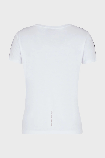 EA7 Logolu Slim Fit Bisiklet Yaka Bayan T Shirt 3RTT02 TJKUZ 1100 BEYAZ - 4