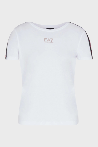 EA7 Logolu Slim Fit Bisiklet Yaka Bayan T Shirt 3RTT02 TJKUZ 1100 BEYAZ - 6