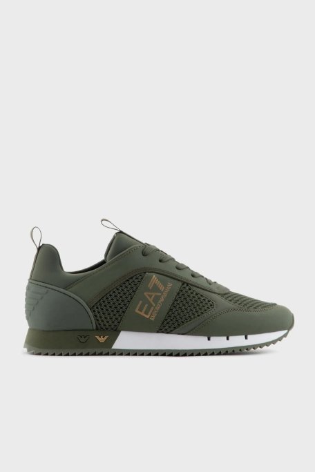 EA7 Logolu Sneaker Unisex Ayakkabı X8X027 XK050 T529 HAKİ - 1