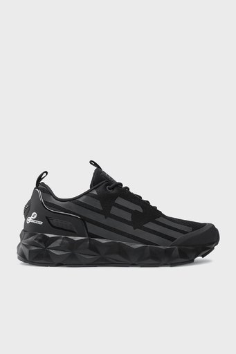 EA7 Logolu Sneaker Unisex Ayakkabı X8X033 XCC52 Q615 SİYAH-FÜME - 1