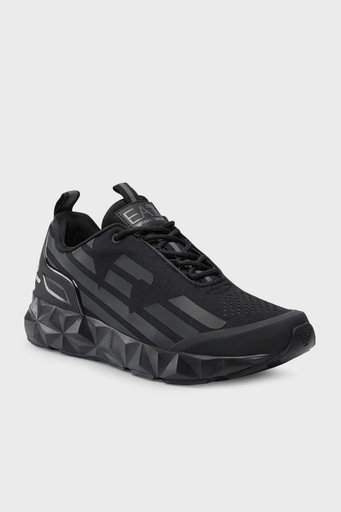 EA7 Logolu Sneaker Unisex Ayakkabı X8X033 XCC52 Q615 SİYAH-FÜME - 3