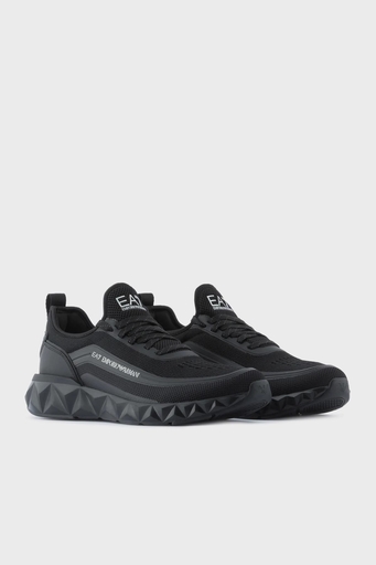 EA7 Logolu Sneaker Unisex Ayakkabı X8X106 XK262 N763 SİYAH - 2