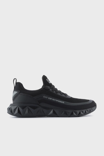 EA7 Logolu Sneaker Unisex Ayakkabı X8X106 XK262 N763 SİYAH - 5