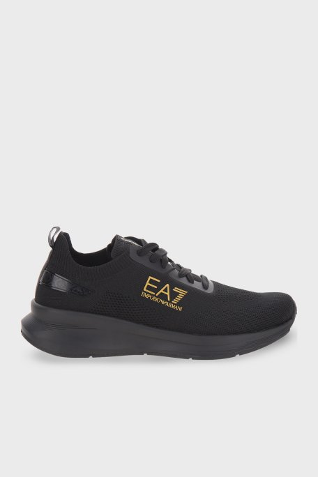 EA7 Logolu Sneaker Unisex Ayakkabı X8X149 XK349 T775 SİYAH - 1