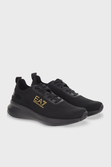 EA7 Logolu Sneaker Unisex Ayakkabı X8X149 XK349 T775 SİYAH - 2