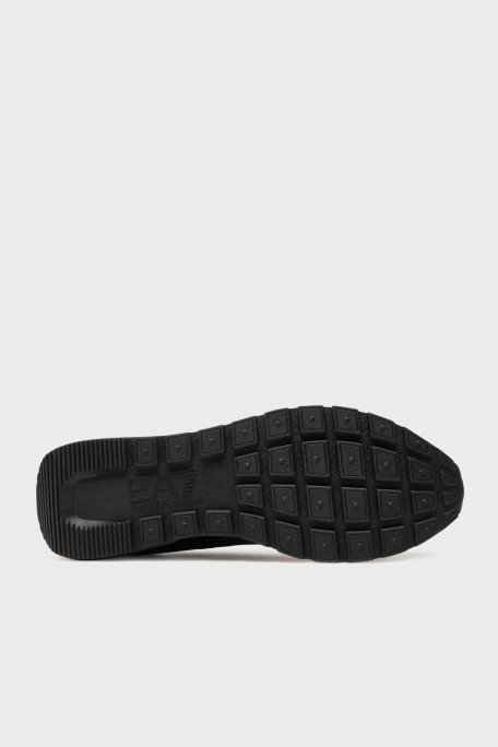 EA7 Logolu Sneaker Unisex Ayakkabı X8X171 XK373 N181 SİYAH-BEYAZ - 5