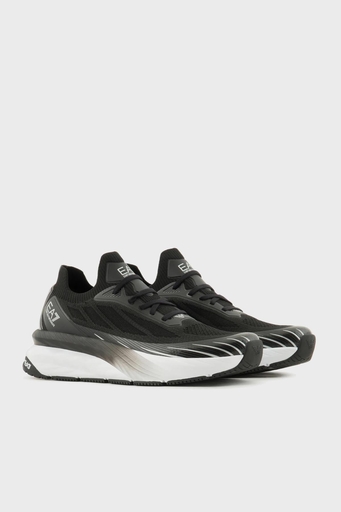 EA7 Logolu Sneaker Unisex Ayakkabı X8X176 XK377 N763 SİYAH-BEYAZ - 2