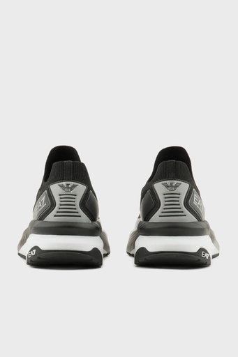 EA7 Logolu Sneaker Unisex Ayakkabı X8X176 XK377 N763 SİYAH-BEYAZ - 4