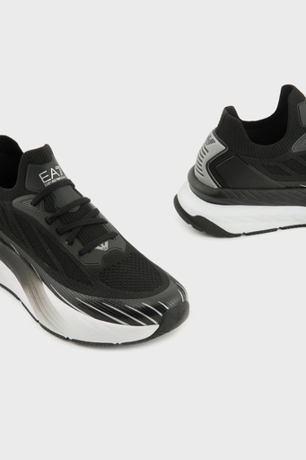 EA7 Logolu Sneaker Unisex Ayakkabı X8X176 XK377 N763 SİYAH-BEYAZ - 5