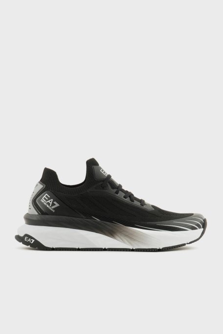 EA7 Logolu Sneaker Unisex Ayakkabı X8X176 XK377 N763 SİYAH-BEYAZ - 1