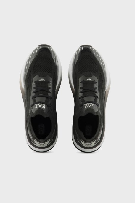 EA7 Logolu Sneaker Unisex Ayakkabı X8X176 XK377 N763 SİYAH-BEYAZ - 3