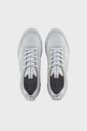 EA7 Logolu Sneaker Unisex Ayakkabı X8X185 XR175 U462 GRİ-GÜMÜŞ - 4
