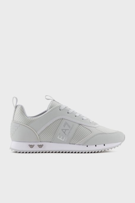EA7 Logolu Sneaker Unisex Ayakkabı X8X185 XR175 U462 GRİ-GÜMÜŞ - 1