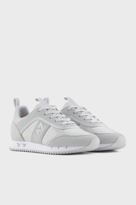 EA7 Logolu Sneaker Unisex Ayakkabı X8X185 XR175 U462 GRİ-GÜMÜŞ - 2