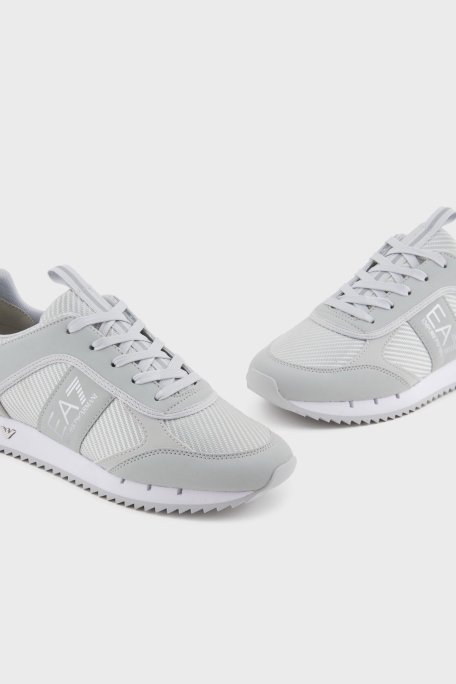 EA7 Logolu Sneaker Unisex Ayakkabı X8X185 XR175 U462 GRİ-GÜMÜŞ - 3