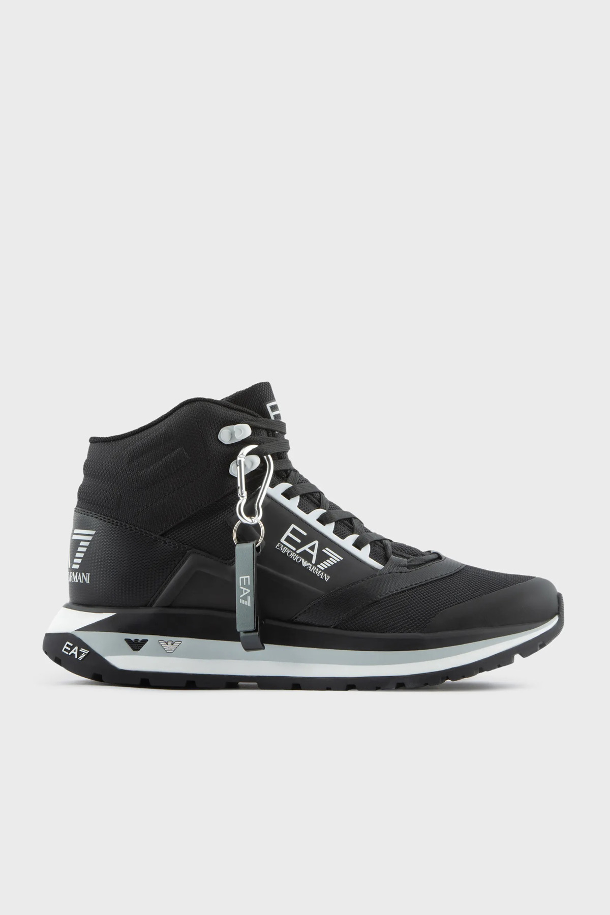 EA7 Logolu Sneaker Unisex Ayakkabı X8Z036 XK293 A120 SİYAH-BEYAZ