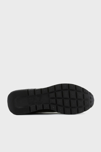 EA7 Logolu Süet Detaylı Sneaker Unisex Ayakkabı X8X151 XK354 A120 SİYAH-BEYAZ - 6