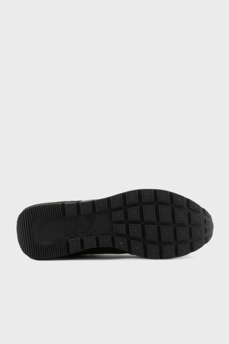 EA7 Logolu Süet Detaylı Sneaker Unisex Ayakkabı X8X151 XK354 A120 SİYAH-BEYAZ - 12