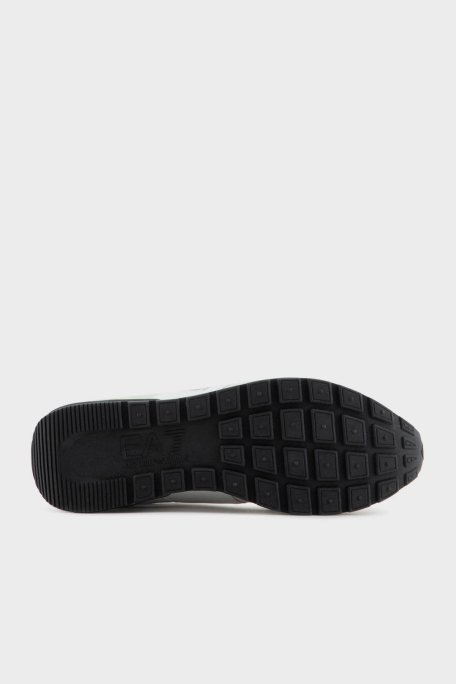 EA7 Logolu Süet Detaylı Sneaker Unisex Ayakkabı X8X151 XK354 S271 BEYAZ-SİYAH - 6
