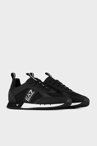 EA7 Marka Logolu Spor Unisex Ayakkabı X8X027 XK050 A120 SİYAH - 7