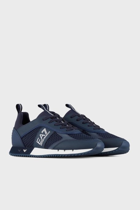 EA7 Marka Logolu Spor Unisex Ayakkabı X8X027 XK050 D813 LACİVERT - 2