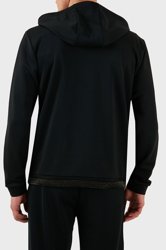 EA7 Modal Karışımlı Regular Fit Taş Detaylı Kapüşonlu Erkek Sweat 7M000304 AF13740 UC001 SİYAH - 2