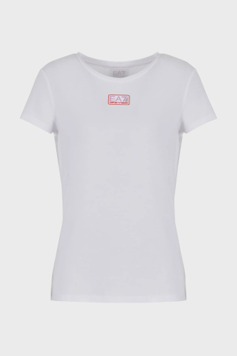 EA7 Natural Ventus7 Regular Fit Bisiklet Yaka Bayan T Shirt 3DTT17 TJKUZ 1100 BEYAZ - 1