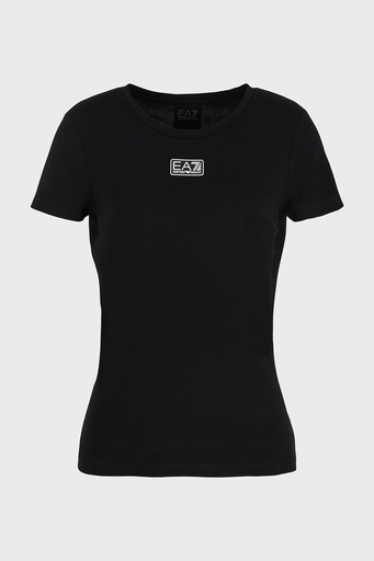 EA7 Natural Ventus7 Regular Fit Bisiklet Yaka Bayan T Shirt 3DTT17 TJKUZ 1200 SİYAH - 4