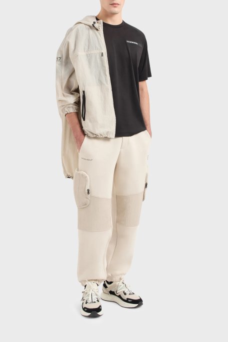 EA7 Oversize Fit Bisiklet Yaka Erkek T Shirt 3DPT11 PJUYZ 1200 SİYAH - 2