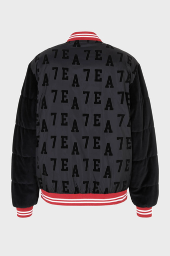 EA7 Oversize Fit Kolej Yaka Bomber Erkek Ceket 6RPB09 PNECZ 1200 SİYAH - 6