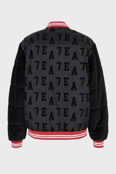 EA7 Oversize Fit Kolej Yaka Bomber Erkek Ceket 6RPB09 PNECZ 1200 SİYAH - 6