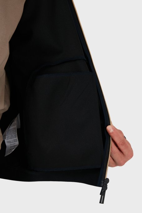 EA7 Pamuk Karışımlı Regular Fit Kapüşonlu Çift Yönlü Fermuarlı Erkek Sweat 7M000035 AF10343 UB102 LACİVERT - 5