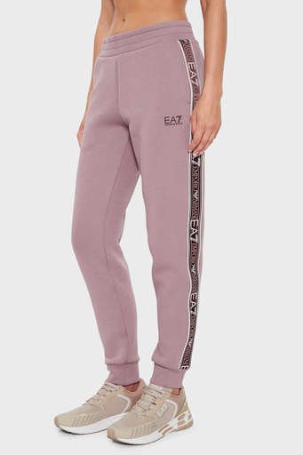 EA7 Pamuklu Logolu Regular Fit Yüksek Bel Lastikli Paça Jogger Spor Bayan Pantolon 6DTP81 TJUXZ 1341 LİLA - 1