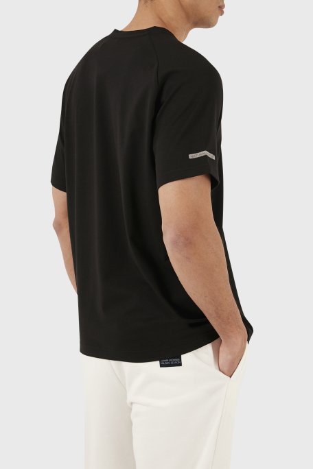 EA7 Pamuklu Regular Fit Bisiklet Yaka Erkek T Shirt 3DPT24 PJUVZ 1200 SİYAH - 3