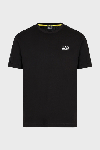 EA7 Pamuklu Regular Fit Bisiklet Yaka Erkek T Shirt 3DPT35 PJ02Z 0200 SİYAH - 5