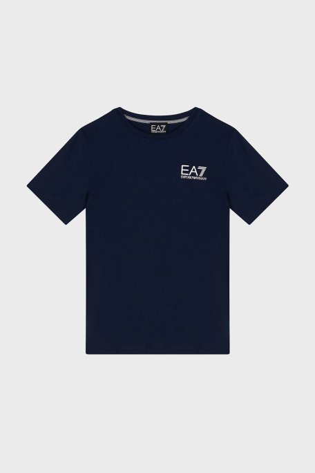 EA7 Pamuklu Regular Fit Bisiklet Yaka Erkek T Shirt 8NBT51 BJ02Z 1554 LACİVERT - 1
