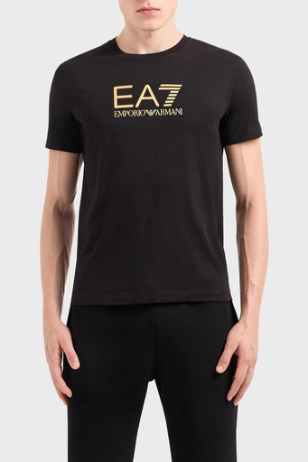 EA7 Pamuklu Regular Fit Erkek T Shirt 7M000007 AF10170 UC001 SİYAH - 1