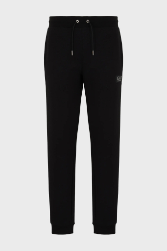 EA7 Pamuklu Regular Fit Jogger Spor Erkek Pantolon 3DPP77 PJUEZ 1200 SİYAH - 5